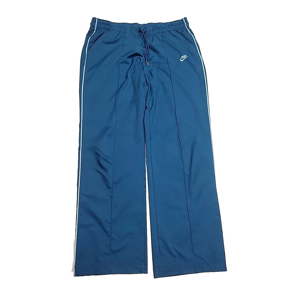 Vintage Nike Blue Striped Athletic Jogger Sweat Pants Women's Medium 8-10